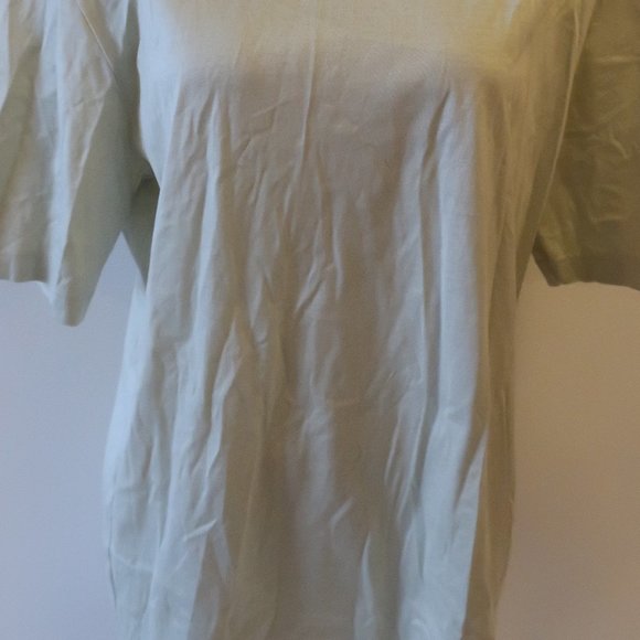 MENS PAUL ZILERI PALE GREEN SHORT SLEEVE T-SHIRT L * - Picture 7 of 14